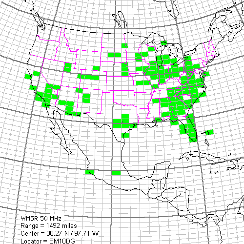 Image of 6m grid squares worked